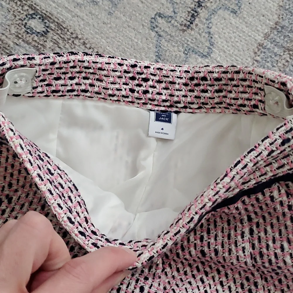 Janie and Jack Girls Lined Tweed Shorts Sz4